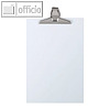 Schreibplatte mit grosser Metall-Klammer, DIN A4, Kunststoff, weiß, 23031 02