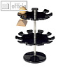 MAUL 18er-Stempeltr?ger, rund, ? 14 cm, 2 Etagen, schwarz, 5101890
