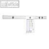 Magnet-Wandschiene  MAULpro, (B)101 cm, inkl. 4 Magnete, silber, 6250094