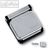MAUL Magnetclip S, 3,6 x 4 cm, selbstklebend, grau, 10 Stück, 6240084