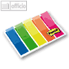 Index Haftstreifen, 11.9 x 43.2 mm, transparent, 5-farbig sortiert, 100 St.