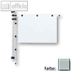MAUL Wandpresenter, H?he 1 m, f?r DIN A0, Alu, grau, 6253084
