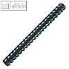 Kunststoffbinder?cken A4, 21 Ringe, ? 6 mm, 2-20 Blatt, schwarz, 100 St?ck
