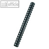 Kunststoffbinder?cken A4, 21 Ringe, ? 8 mm, 21-40 Blatt, schwarz, 100 St.