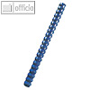 Kunststoffbinder?cken A4, 21 Ringe, ? 8 mm, 21-40 Blatt, blau, 100 St?ck