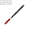 Faber-Castell OHP-CD-Plus, Permanent, St?rke F, rot, 151321