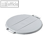 Durable Deckel DURABIN Lid Round 40, mit Griffen, grau, 1800520050