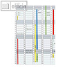 Franken Datumsstreifen Tage 1 - 31, magnetisch f?r Jahresplaner JK1203, DS1203A