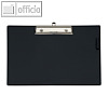 MAUL Schreibplatte mit Folien?berzug quer, DIN A4, schwarz, 12 St?ck, 23357 90