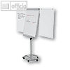 Magnetoplan Flipchart "de Luxe", mobil, 1000 x 730 mm, silber/wei?, 12270F13