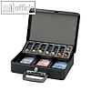 MAUL Geldkassette mit Euro-Z?hleinsatz, 30,0 x 25,5 x 9,3 cm, schwarz, 5631490