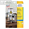 Zweckform Folien-Etiketten, wetterfest, 63.5 x 33.9 mm, wei?, 240 St?ck,J4773-10