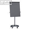 Flipchart MAULoffice, Tafel 70 x 100 cm, h?henverstellbar, mobil, dunkelgrau