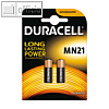 Duracell Security Kleinzelle, Spezialbatterien, MN21/V23GA, 2er, 203969