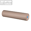 smartboxpro Packpapierrolle, 75 cm x 250 m, 70 g/m?, braun gerippt, 253101901