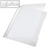LEITZ Kunststoff-Schnellhefter DIN A4, 250 Blatt, PVC, wei?, 4191-00-01