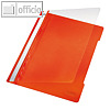 LEITZ Kunststoff-Schnellhefter DIN A4, 250 Blatt, PVC, orange, 4191-00-45