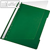 LEITZ Kunststoff-Schnellhefter DIN A4, 250 Blatt, PVC, grün, 4191-00-55
