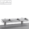 Novus BoardMaster 100, 1 Aluminium-Regal 100 cm, 2 Zwingen, lichtgrau, 750+0502