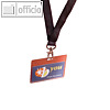 Durable Namensschild mit Textilband, 90 x 60 mm, 10 St?ck, 8600-01