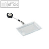 Ausweishalter mit Jojo, 87 x 54 mm, geschlossen, doppelt, 10 St?ck, 8224-19