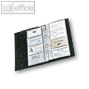 Sigel Visitenkartenringbuch Torino, Nappaleder, 160 Karten bis 90 x 58 mm, VZ204