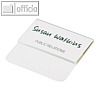 Namensschild mit Einstecklasche, 75 x 40 mm, transparent, 25 St?ck, 8120-19