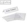 Durable Tischnamensschild Dachform, 61/122 x 210 mm, Hartfolie, 10 St?ck,8048-19