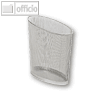 Alba Papierkorb, metallic-grau, 355 x 240 x 390 mm, MESHCORB M