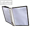 SHERPA® Display System WALL 5, Wandhalterung, mit 5 Tafeln, schwarz, 5810-01