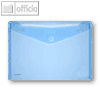 FolderSys Dokumententaschen DIN A4 quer, blau, Klettverschlu?, 100 St., 40101-44