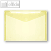 FolderSys Dokumententaschen DIN A4 quer, gelb, Klettverschlu?, 100 St., 40101-64