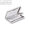 Durable Visitenkarten-Spender Business Card Box duo,metallic-silber,5 St,2433-23