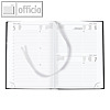 Buchkalender Officio DIN A5, 1 Tag/1 Seite, 14.5 x 20.6 cm, schwarz, **2025**