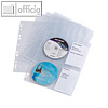 CD/DVD COVER Schutzh?llen 4 CD/DVD, DIN A4, PP, abheftbar, transparent, 30 St.