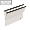 Durable H?ngetasche DIN A4, PP Kunststoff, seitliche Laschen, grau, 2601-10