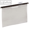H?ngehefter DIN A4, PP Kunststoff, Tasche im R?ckenteil, grau, 25 St., 2602-10