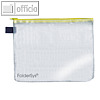 Rei?verschluss-Beutel - DIN A5, PVC faserverst?rkt, Zipper gelb, 10 St?ck