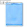 FolderSys Dokumententaschen, DIN A4 hoch, Klett, blau, 100 St., 40104-44