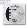 Durable CD-Hülle "CD/DVD COVER FILE", abheftbar, transparent, 100 Stück, 5239-19