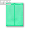 FolderSys Dokumententaschen, DIN A4 hoch, Klett, grün, 100 St., 40104-54
