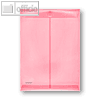 FolderSys Dokumententaschen, DIN A4 hoch, Klett, rot, 100 St., 40104-84