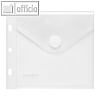 CD-/Booklet-H?lle, PP transparent, f?r 3 CDs, Abheftrand, 100 St?ck, 40126-04