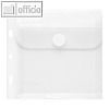 CD-/Booklet-H?lle, PP transparent, f?r 15 CDs, Abheftrand, 100 St?ck, 40127-04