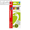 STABILO Farbstifte GREENcolors aus FSC-Holz, 12 St., sortiert, 6019/2-121