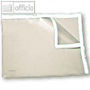 Doppel-Zip Tasche, 295 x 210 mm, PVC, transluzent/weiß, 50 Stück, 40435-10