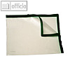 Doppel-Zip Tasche, 295 x 210 mm, PVC, transluzent/schwarz, 50 Stück, 40435-30