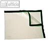 Doppel-Zip Tasche, 295 x 210 mm, PVC, transluzent/schwarz, 50 St?ck, 40435-30