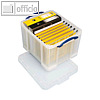 Really Useful Box Aufbewahrungsbox 35 Liter, 480 x 390 x 310 mm, transparent,35C