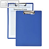 officio Klemmbrett DIN A4, 316 x 228 mm, neutral, PP, blau, 30 Stück, 8090140